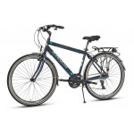 Trekingový Bicykel 28 Kands Navigator-X Hliníkový Tourney M 21" Granátovo-modrý matný